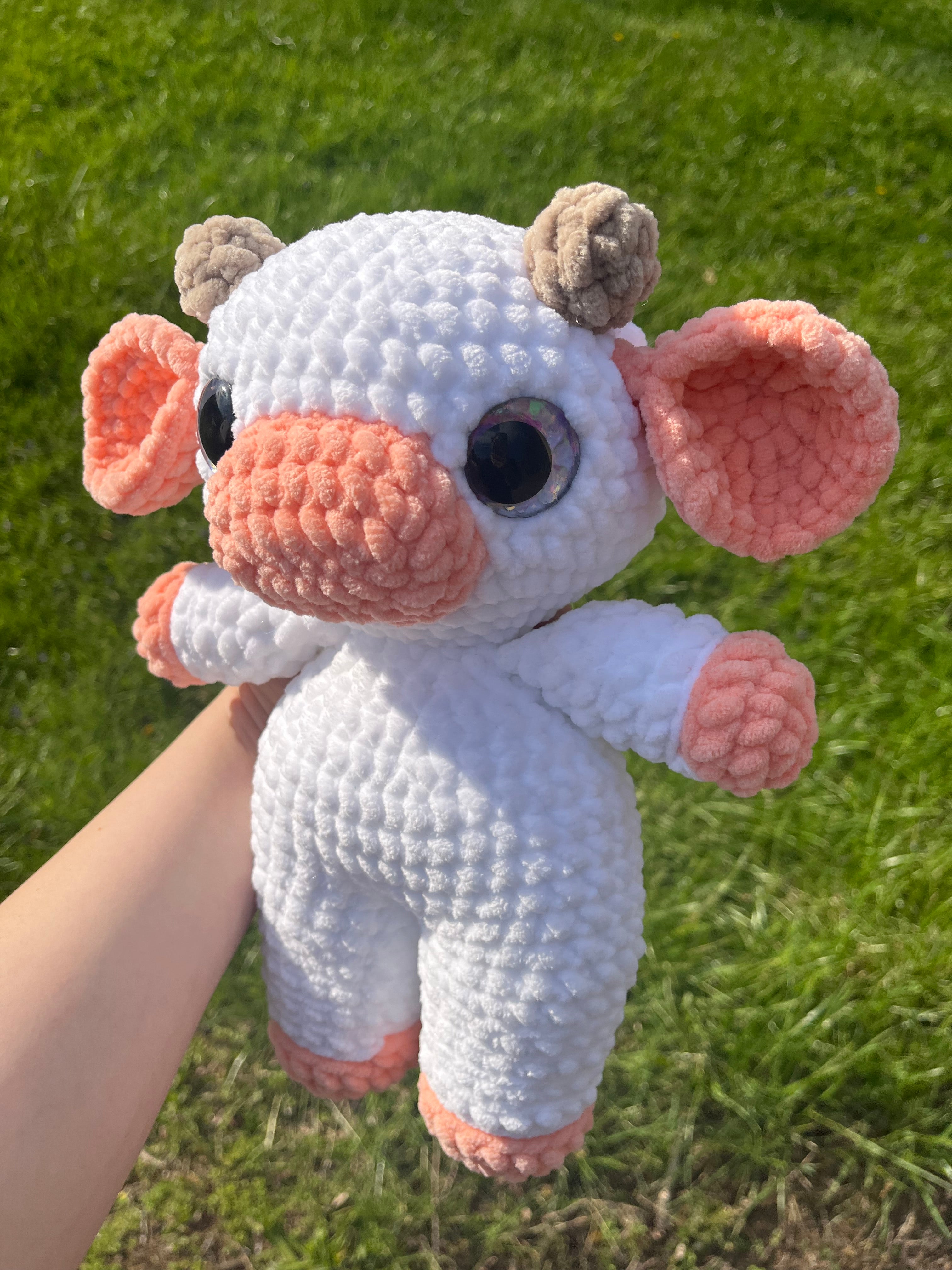 Peach cow