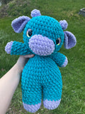 Blue/purple cow