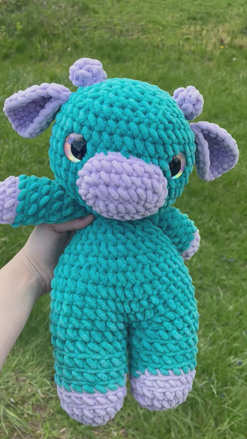 Blue/purple cow